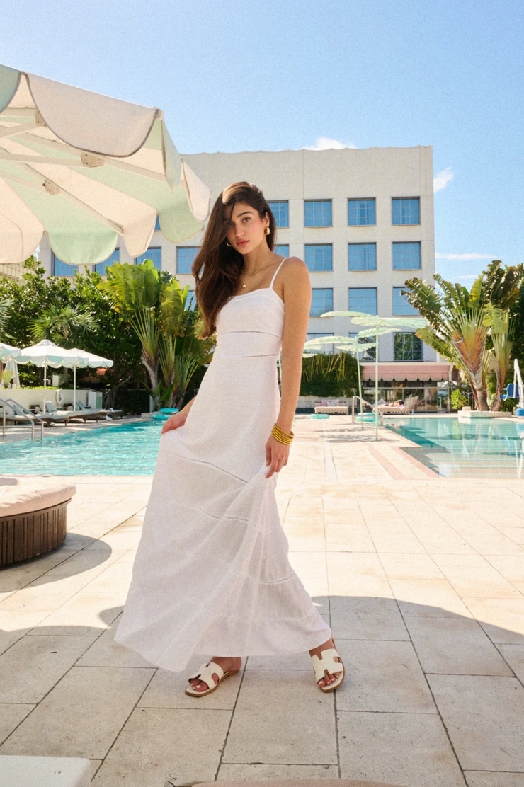 ally maxi dress Ally Maxi Dress with Crochet Detail White / M