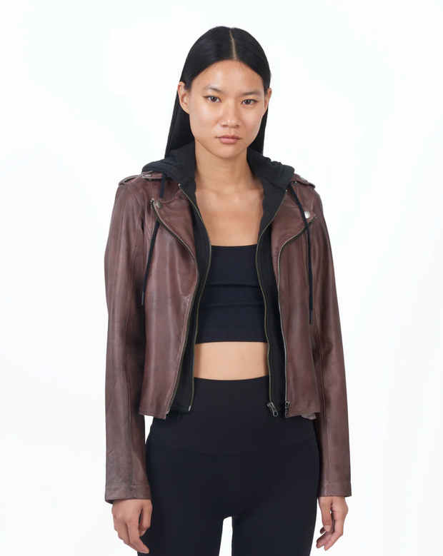 JKT Molly Patina Moto Leather Jacket