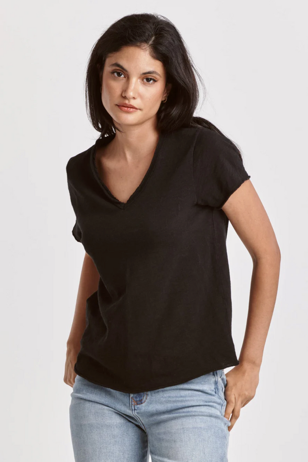 Vanna V-Neck Slub Tee