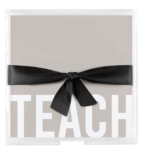 Square Notepaper in Acrylic Tray