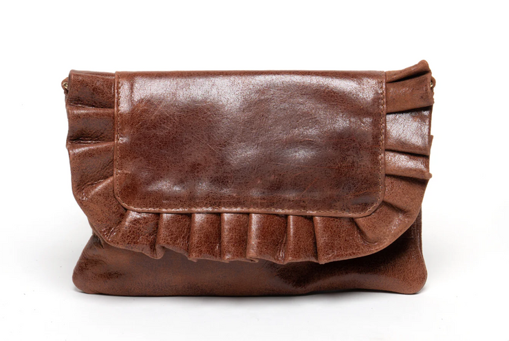 Riwana Ruffle Clutch