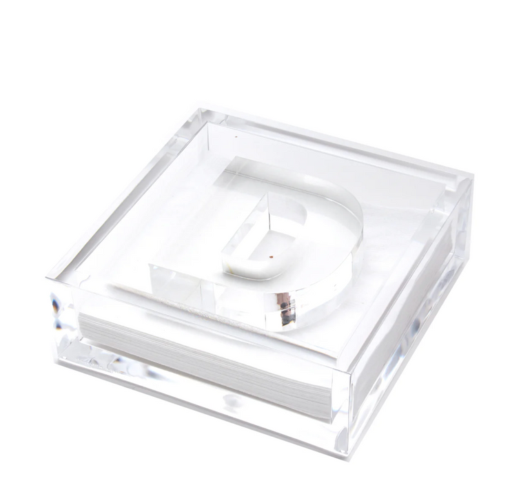 Cocktail Napkin Holder - Initials