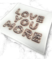 Love You More Diamond Trinket Tray Catchall     