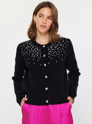 Crystal Beaded Detail Cardigan