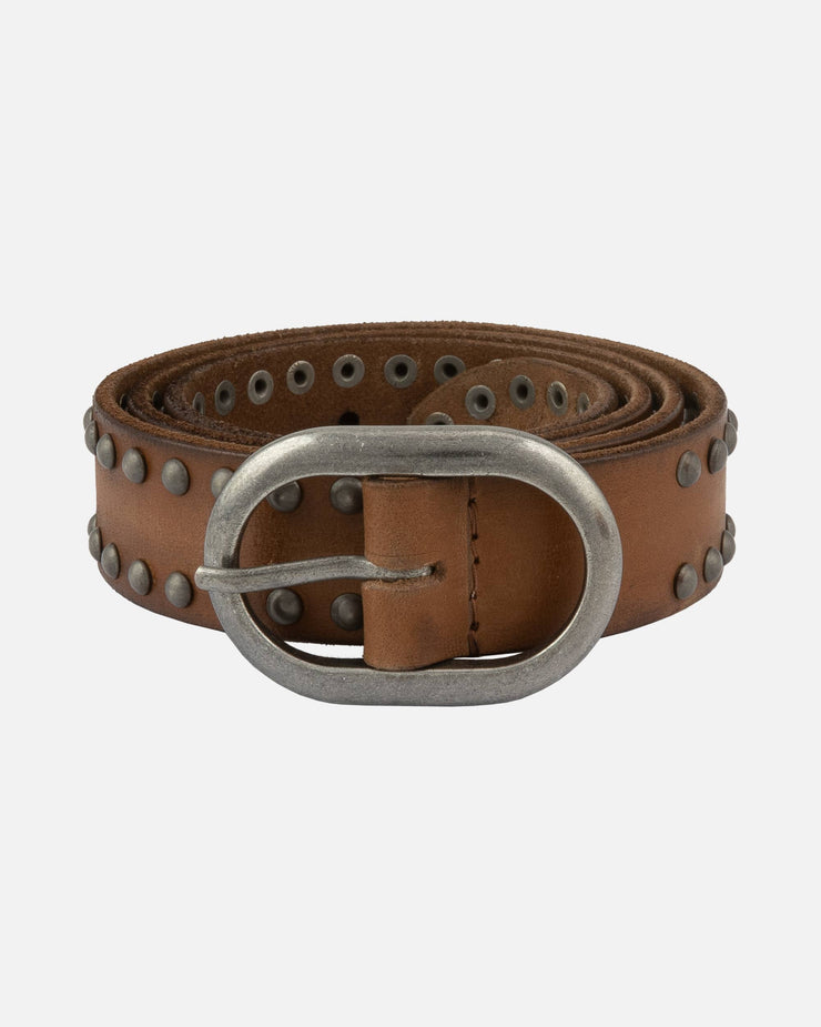 Zwier | Oval Buckle Leather Studded Belt