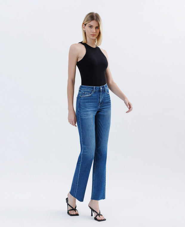 Rapture High Rise Clean Cut Straight Jeans
