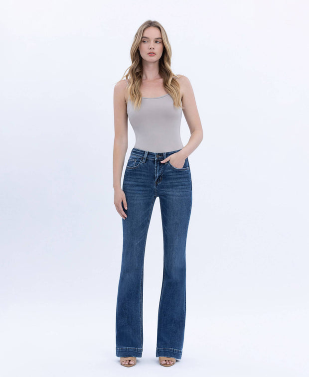 Dalton High Rise Trouser Hem Bootcut Jeans