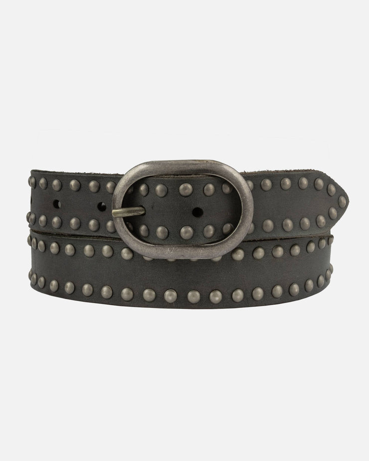 Zwier | Oval Buckle Leather Studded Belt