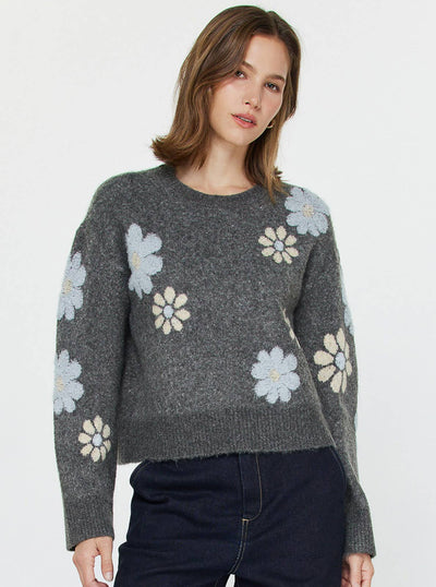 Daisy Crew Neck Sweater