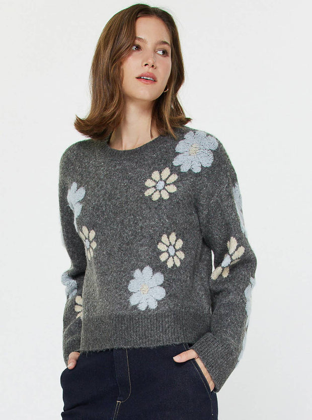 Daisy Crew Neck Sweater