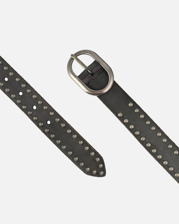 Zwier | Oval Buckle Leather Studded Belt