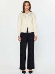 Crystal Beaded Detail Cardigan