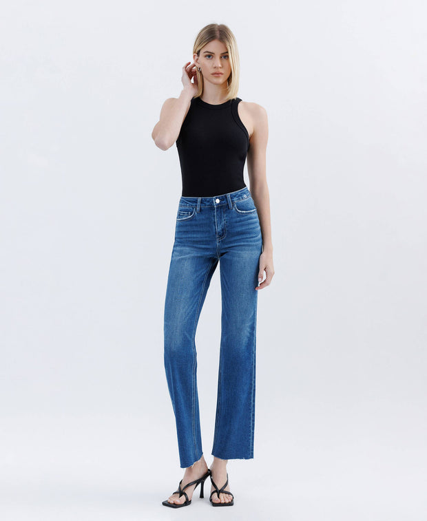Rapture High Rise Clean Cut Straight Jeans