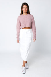 Nola Cable Cropped Sweater