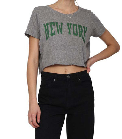 New York Triblend Cropped Tee