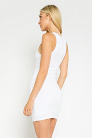 Ribbed Muscle Fitted Tank Dress
