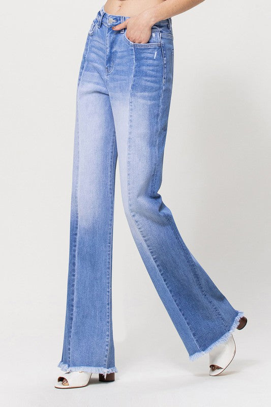 Groove 90's Wide Leg Contrast Jean
