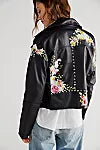 JKT Harley Floral Leather Jacket
