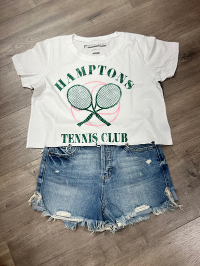 Hamptons Tennis Club Cropped Tee
