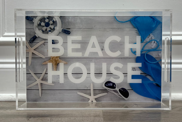 11x17 SHORE BEACH HOUSE Tray