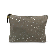 Kempton & Co. Taupe Star Suede Clutch