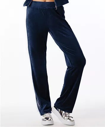 JUICY COUTURE Velour Pants/Side Stripe