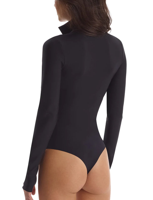 Commando Neoprene Zip Long Sleeve Bodysuit