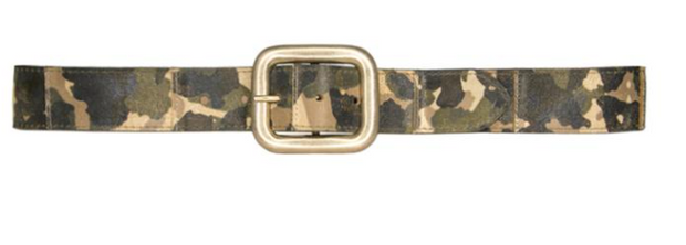 Gold Camo Leather Streets Ahead Belt
