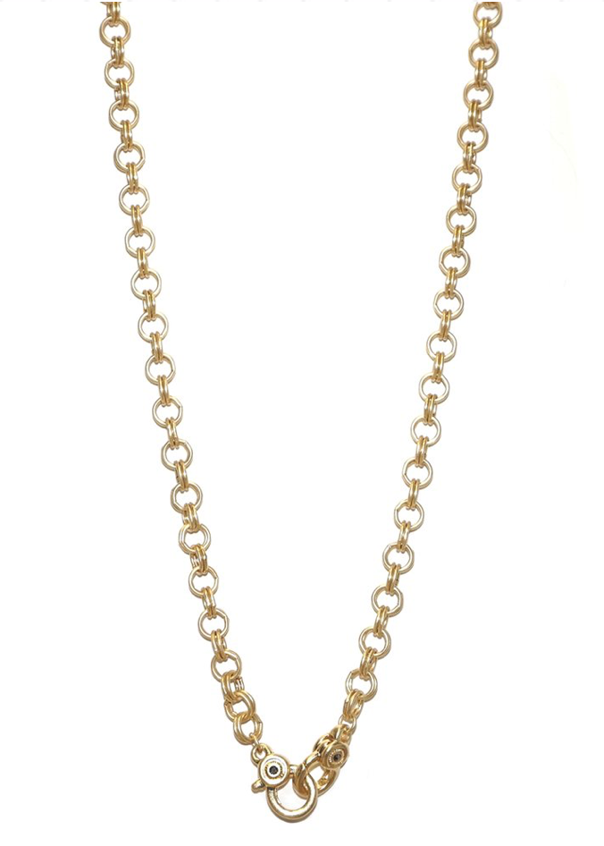 Gold Double Clasp Chain for Charms