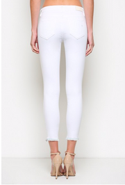 Blanc Mid Rise Skinny Jeans