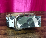 Silver Camo Leather Streets Ahead Belt