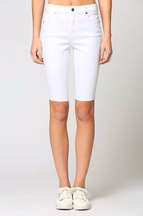White Cycle Short