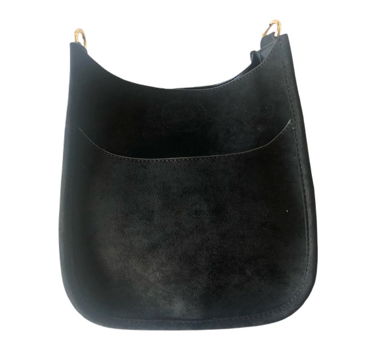 Mini Faux Suede Messenger - NO STRAP ATTACHED