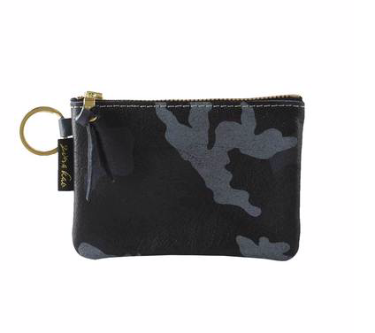 Kara Plain Leather Credit Card Case
