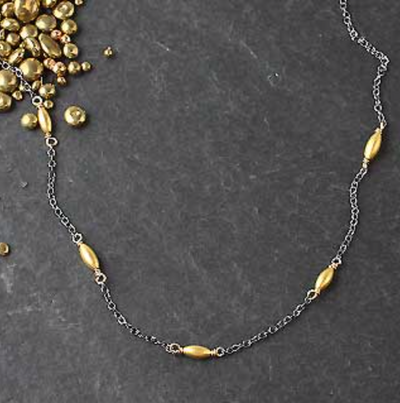 Linked Rice Necklace