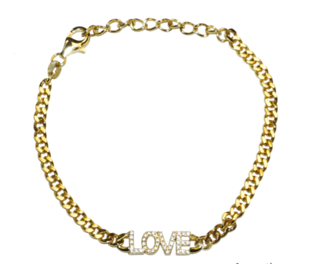 LOVE Chain Link Bracelet