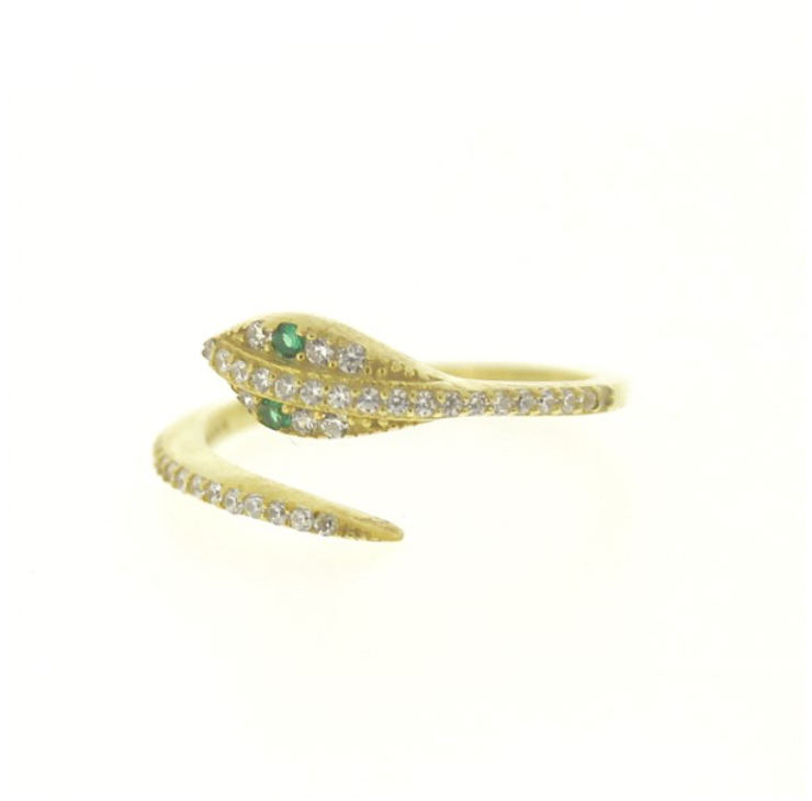 Pave Snake Ring