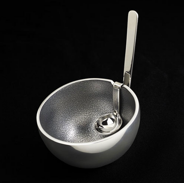 Silver Benzy Bowl with Spoon