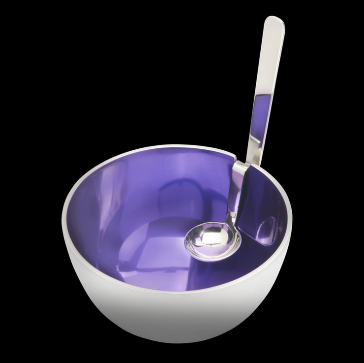 Purple Benzy Bowl with Spoon