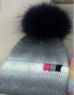 City Beanie Faux Pom Pom