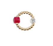 Beaded Gemstone Ring