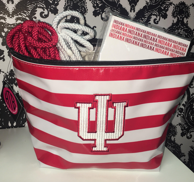 Personalized College Large Oilcloth Cosmetic Bag