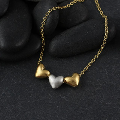 Triple Baby Heart Necklace