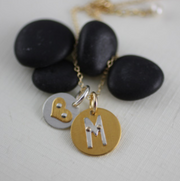 Small Initial Disk Necklace