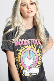 Woodstock Sun & Peace Sign Tee