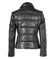 Rena Leather Puffer Jacket