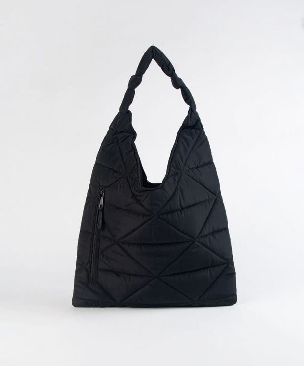 Coco Quilted Large Nylon Hobo Bag