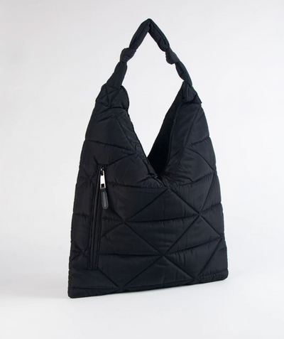 Coco Quilted Large Nylon Hobo Bag