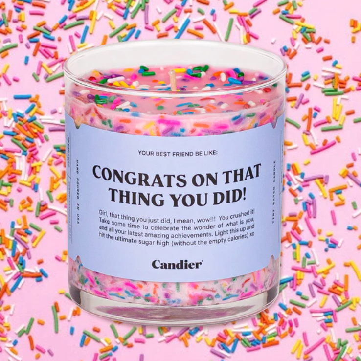 Ryan Porter Congrats Candle
