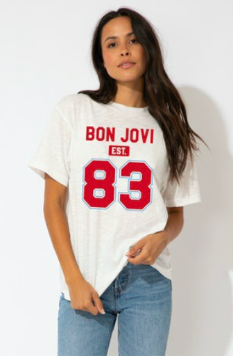 Sub_Urban Bon Jovi Est. 83 Boyfriend Tee